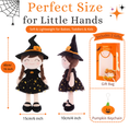 Carica l'immagine nel visualizzatore della galleria, Personalized Black Witch Girl Doll – 16-Inch Halloween Gift for Girls