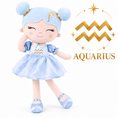 Cargar la imagen en la vista de la galería, Aquarius Zodiac Doll Gift Set – 17-Inch Birthday Gift for Girls - Gloveleya Official