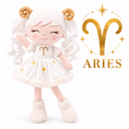 Carica l'immagine nel visualizzatore della galleria, Aries Zodiac Doll Gift Set – 17-Inch Birthday Gift for Girls - Gloveleya Official