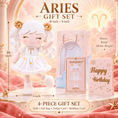 Carica l'immagine nel visualizzatore della galleria, Aries Zodiac Doll Gift Set – 17-Inch Birthday Gift for Girls - Gloveleya Official