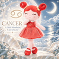 Carica l'immagine nel visualizzatore della galleria, Cancer Zodiac Doll Gift Set – 17-Inch Birthday Gift for Girls - Gloveleya Official