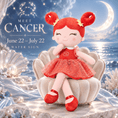 Carica l'immagine nel visualizzatore della galleria, Cancer Zodiac Doll Gift Set – 17-Inch Birthday Gift for Girls - Gloveleya Official