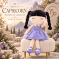 Load image into Gallery viewer, Capricorn Zodiac Doll Gift Set – 17-Inch Birthday Gift for Girls - Gloveleya Official