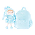 Load image into Gallery viewer, Gloveleya 11 - inch Toddler Girl Backpack Snow Ferret Kindergarten Backpacks with 12 - inch Blue Bunny Doll - Gloveleya Official
