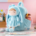 Load image into Gallery viewer, Gloveleya 11 - inch Toddler Girl Backpack Snow Ferret Kindergarten Backpacks with 12 - inch Blue Bunny Doll - Gloveleya Official