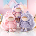 Load image into Gallery viewer, Gloveleya 11 - inch Toddler Girl Backpack Snow Ferret Kindergarten Backpacks with 12 - inch Pink Bunny Doll - Gloveleya Official