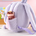 Cargar la imagen en la vista de la galería, Gloveleya 11 - inch Toddler Girl Backpack Snow Ferret Kindergarten Backpacks with 12 - inch Purple Bunny Doll - Gloveleya Official