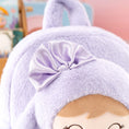 Cargar la imagen en la vista de la galería, Gloveleya 11 - inch Toddler Girl Backpack Snow Ferret Kindergarten Backpacks with 12 - inch Purple Bunny Doll - Gloveleya Official
