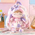 Load image into Gallery viewer, Gloveleya 11 - inch Toddler Girl Backpack Snow Ferret Kindergarten Backpacks with 12 - inch Rainbow Bunny Doll - Gloveleya Official