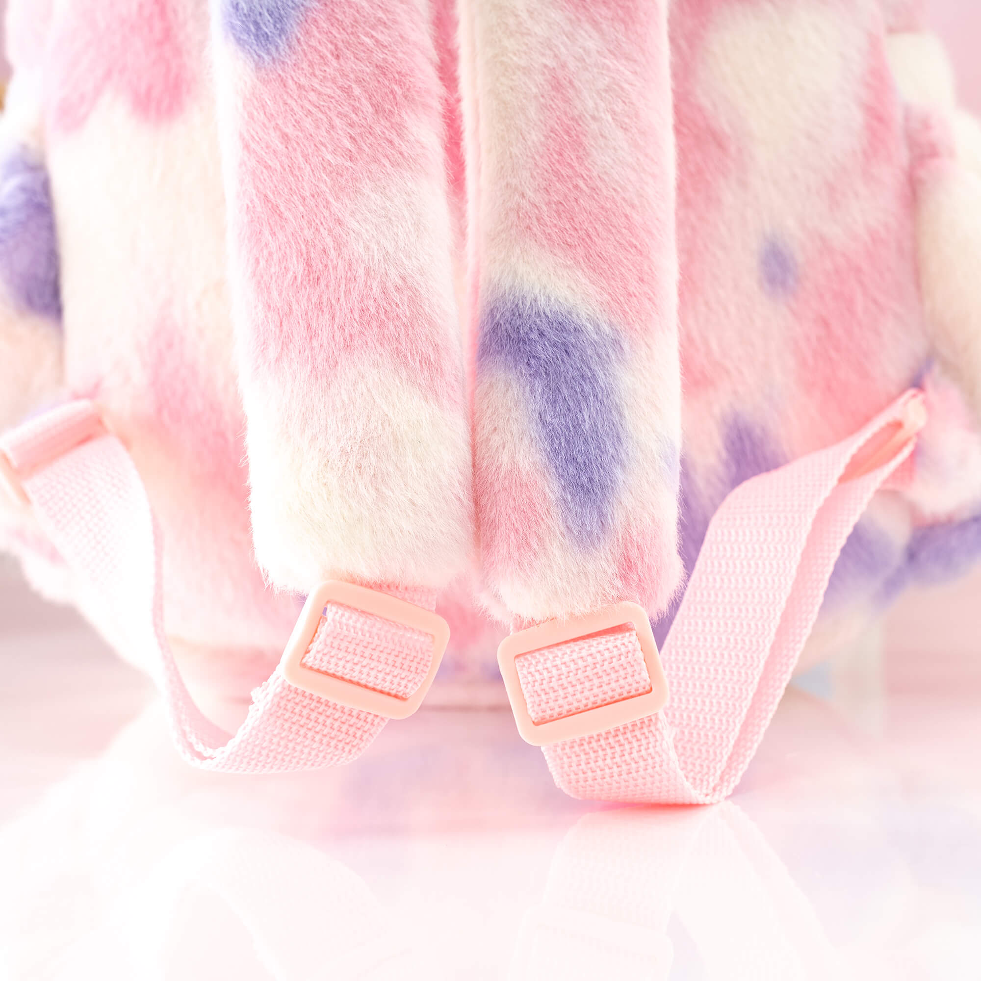 Gloveleya 11 - inch Toddler Girl Backpack Snow Ferret Kindergarten Backpacks with 12 - inch Rainbow Bunny Doll - Gloveleya Official