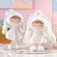 Carica l'immagine nel visualizzatore della galleria, Gloveleya 11 - inch Toddler Girl Backpack Snow Ferret Kindergarten Backpacks with 12 - inch White Bunny Doll - Gloveleya Official