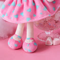 Load image into Gallery viewer, Gloveleya 12 - inch Curly Hair Aqua Love Heart Dolls Pink Skirt - Gloveleya Official