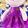 Load image into Gallery viewer, Gloveleya 12 - inch Curly Hair Glitter Dolls Purple Skirt - Light Skin - Gloveleya Official