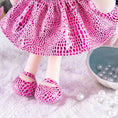 Carica l'immagine nel visualizzatore della galleria, Gloveleya 12 - inch Curly Hair Glitter Dolls Rose Skirt - Light Skin - Gloveleya Official