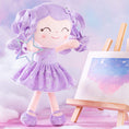Bild in Galerie-Betrachter laden, Gloveleya 12 - inch Curly Hair Starry Sky Dolls Bronzing Purple Stars Skirt - Pure Purple Hair - Gloveleya Official