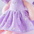 Bild in Galerie-Betrachter laden, Gloveleya 12 - inch Curly Hair Starry Sky Dolls Bronzing Purple Stars Skirt - Pure Purple Hair - Gloveleya Official