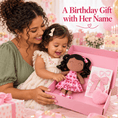 Load image into Gallery viewer, Gloveleya 12-Inch Personalized Baby Shower Gift Set – Black Hair Love Heart Doll - Gloveleya Official