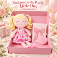 Load image into Gallery viewer, Gloveleya 12-Inch Personalized Baby Shower Gift Set – Ice Cream Curly Hair Doll - Gloveleya Official