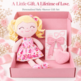 Load image into Gallery viewer, Gloveleya 12-Inch Personalized Baby Shower Gift Set – Ice Cream Curly Hair Doll - Gloveleya Official