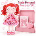 Load image into Gallery viewer, Gloveleya 12-Inch Personalized Baby Shower Gift Set – Love Heart Curly Hair Doll - Gloveleya Official