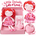 Load image into Gallery viewer, Gloveleya 12-Inch Personalized Baby Shower Gift Set – Love Heart Curly Hair Doll - Gloveleya Official
