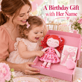 Load image into Gallery viewer, Gloveleya 12-Inch Personalized Baby Shower Gift Set – Love Heart Curly Hair Doll - Gloveleya Official