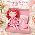 Load image into Gallery viewer, Gloveleya 12-Inch Personalized Baby Shower Gift Set – Love Heart Curly Hair Doll - Gloveleya Official