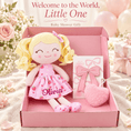 Charger l'image dans la visionneuse de la galerie, Gloveleya 12-Inch Personalized Baby Shower Gift Set – Strawberry Fruit Girl Doll - Gloveleya Official