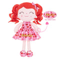 Load image into Gallery viewer, Gloveleya 12 - inch Personalized Curly Hair Dolls Love Heart Dress Red Hair - Gloveleya Official