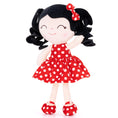 Load image into Gallery viewer, Gloveleya 12 - inch Personalized Curly Hair Dolls Polka Dot Dress Red - Gloveleya Official