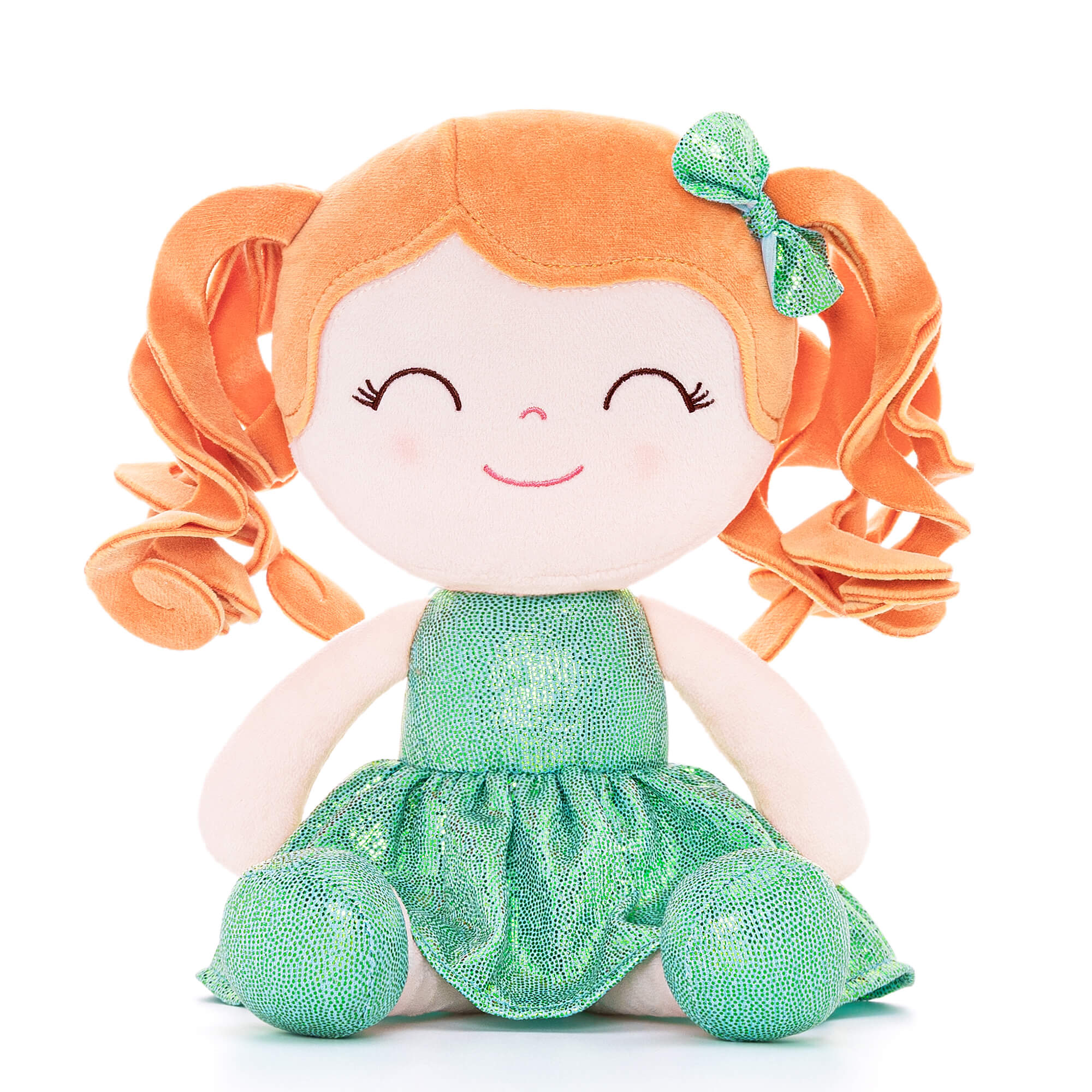 Gloveleya 12 - inch Personalized Curly Hair Glitter Pinstripe Dress Dolls Series - Gloveleya Official