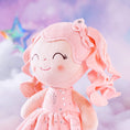 Load image into Gallery viewer, Gloveleya 12 - inch Personalized Curly Hair Starry Sky Dolls Bronzing Coral Stars Skirt - Pure Coral Hair - Gloveleya Official