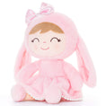 Charger l'image dans la visionneuse de la galerie, Gloveleya 12 - inch Personalized Plush Bunny Doll Pink - Gloveleya Official
