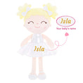 Cargar la imagen en la vista de la galería, Gloveleya 12 - inch Personalized Plush Dolls Curly Haired Iridescent Girls - Gloveleya Official