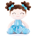 Load image into Gallery viewer, Gloveleya 12 - inch Personalized Plush Dolls Curly Haired Iridescent Girls - Blue - Gloveleya Official