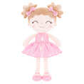 Cargar la imagen en la vista de la galería, Gloveleya 12 - inch Personalized Plush Dolls Curly Haired Iridescent Girls - Pink - Gloveleya Official