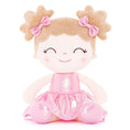 Cargar la imagen en la vista de la galería, Gloveleya 12 - inch Personalized Plush Dolls Curly Haired Iridescent Girls - Pink - Gloveleya Official