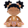 Load image into Gallery viewer, Gloveleya 12 - inch Personalized Plush Dolls Curly Haired Iridescent Girls - Tanned Gold - Gloveleya Official