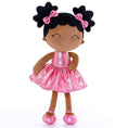 Load image into Gallery viewer, Gloveleya 12 - inch Personalized Plush Dolls Curly Haired Iridescent Girls - Tanned Rose - Gloveleya Official