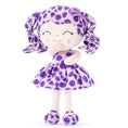 Load image into Gallery viewer, Gloveleya 12 - inch Personalized Plush Jungle Animal Spots Purple - Gloveleya Official