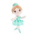Load image into Gallery viewer, Gloveleya 13 - inch Personalized Glass Ballet Girl Doll Aqua - Gloveleya Official