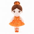 Load image into Gallery viewer, Gloveleya 13-inch Personalized Glass Ballet Girl Doll Orange - Gloveleya Official