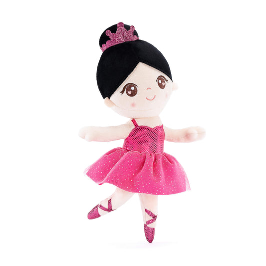 Gloveleya 13 - inch Personalized Glass Ballet Girl Doll Rose - Gloveleya Official