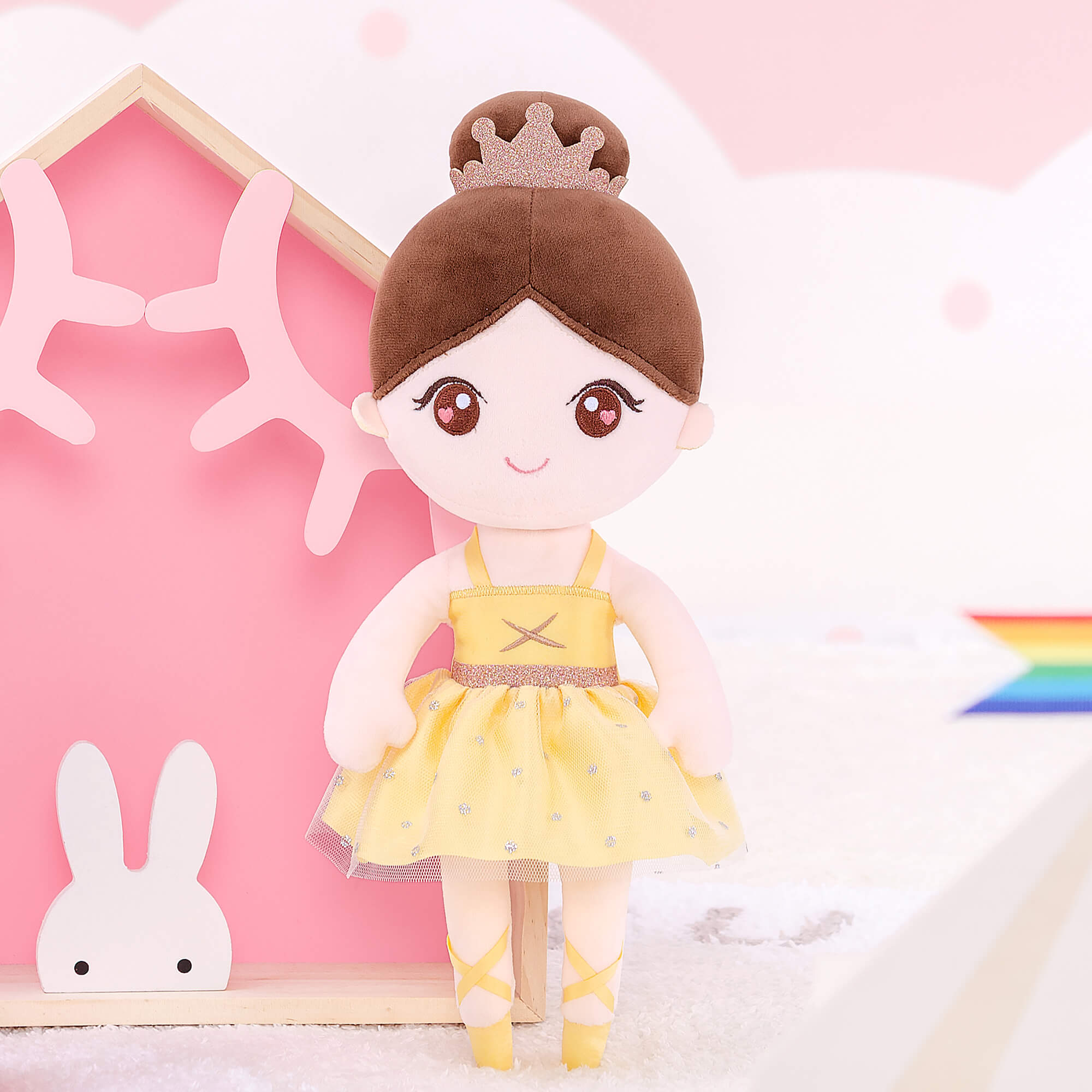 Gloveleya 13 - inch Personalized Plush Dolls Ballerina Girl Toys Ballet Dream - Gloveleya Official