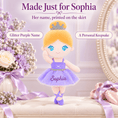 Load image into Gallery viewer, Gloveleya 13-inch Personalized Plush Dolls Ballerina Series Purple Ballet Dream - Gloveleya Official