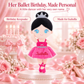 Load image into Gallery viewer, Gloveleya 13-inch Personalized Plush Dolls Ballerina Series Rose - Gloveleya Official