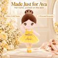 Load image into Gallery viewer, Gloveleya 13-inch Personalized Plush Dolls Ballerina Series Yellow - Gloveleya Official