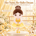 Load image into Gallery viewer, Gloveleya 13-inch Personalized Plush Dolls Ballerina Series Yellow - Gloveleya Official