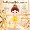Load image into Gallery viewer, Gloveleya 13-inch Personalized Plush Dolls Ballerina Series Yellow - Gloveleya Official