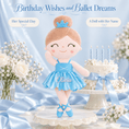 Load image into Gallery viewer, Gloveleya 13-inch Personalized Plush Dolls Iridescent Glitter Ballerina Series Blue Ballet Dream - Gloveleya Official